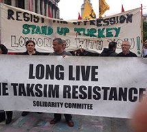 Londra’da Taksim Direnişiyle Dayanışma Eylemi