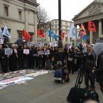 Suriye’deki Alevi Katliamı Londra’da Protesto Edildi